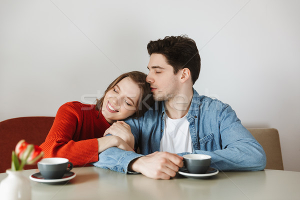 Heureux couple femme homme plaisir [[stock_photo]] © deandrobot