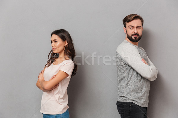 Portrait of a disappointed young couple having an argument Stock photo © deandrobot