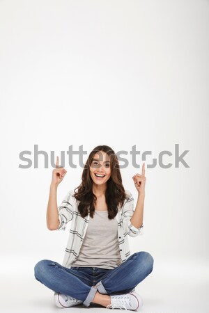 若い女性 オーケー ジェスチャー 写真 ストックフォト © deandrobot