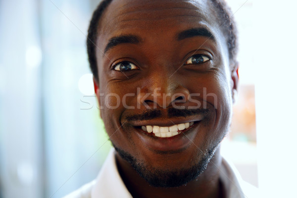 Retrato feliz homem negro cara homem Foto stock © deandrobot