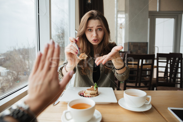 Stock foto: Bietet · Kuchen · Freund · letzte · ein