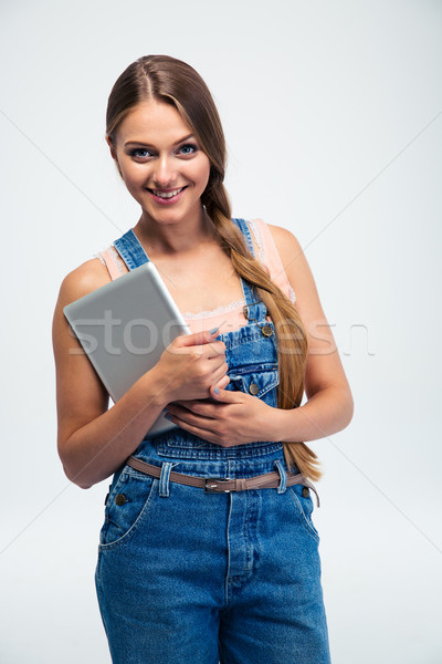 Gülümseyen kadın portre gülen genç kadın Stok fotoğraf © deandrobot