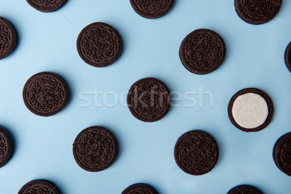 Photo of a lot of chocolate sweeties cookies Stock photo © deandrobot