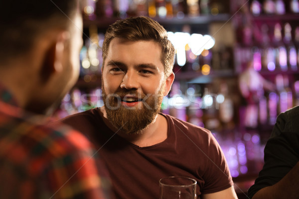 ストックフォト: 2 · 男性 · 友達 · 飲料 · ビール