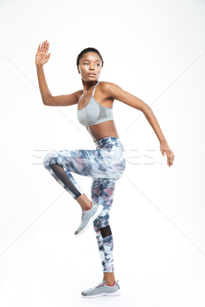 Stock photo: Full length portrait of afro american woman