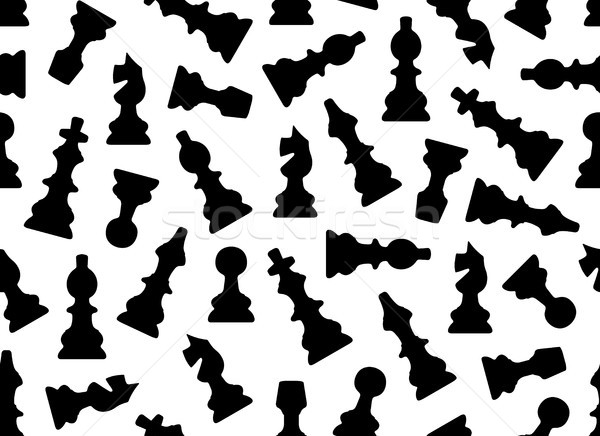 Stock foto: Schachfiguren · isoliert · weiß · Hintergrund · Schach