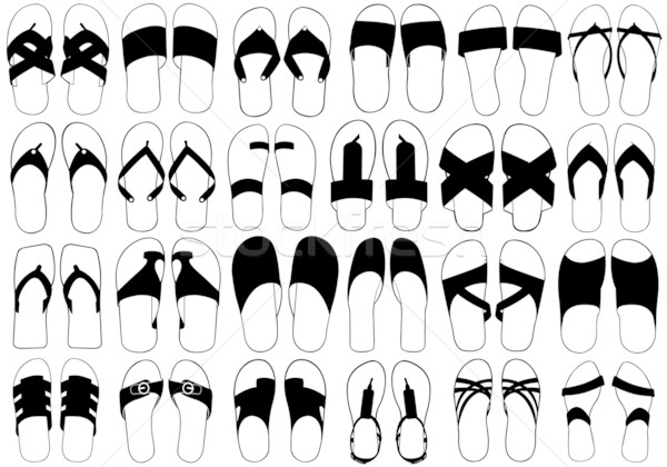 Flip flop set Stock photo © DeCe