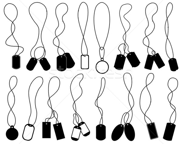 Set of different dog tags Stock photo © DeCe