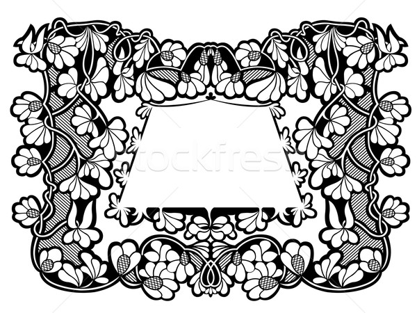 Floral frame Stock photo © DeCe