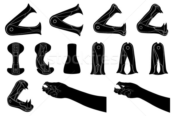 Set of different staple removers isolated  Stock photo © DeCe