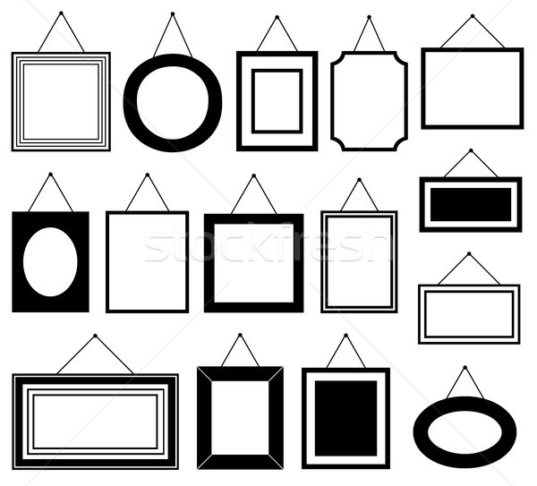 Set of different picture frames  Stock photo © DeCe