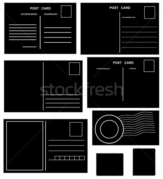 Postcards set  Stock photo © DeCe