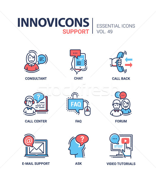 技術支持 現代 向量 線 設計 商業照片 © Decorwithme