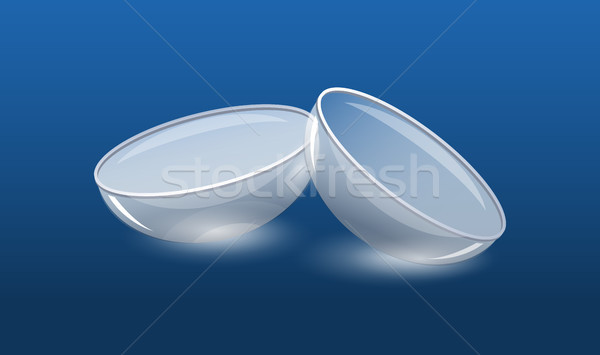 Contact lenses - modern vector realistic isolated object illustration Stock photo © Decorwithme