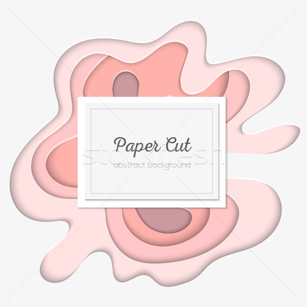 Abstract pink layout- vector template illustration Stock photo © Decorwithme