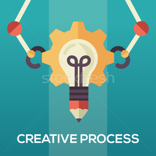 Creative Process - flat design single icon Stock photo © Decorwithme