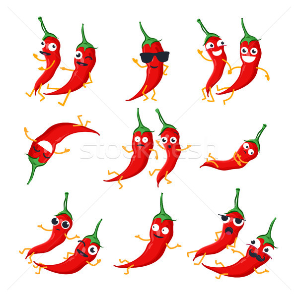 Funny rojo vector aislado Cartoon Foto stock © Decorwithme