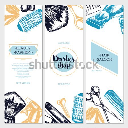 Stock photo: Musical Instruments - hand drawn template banner.