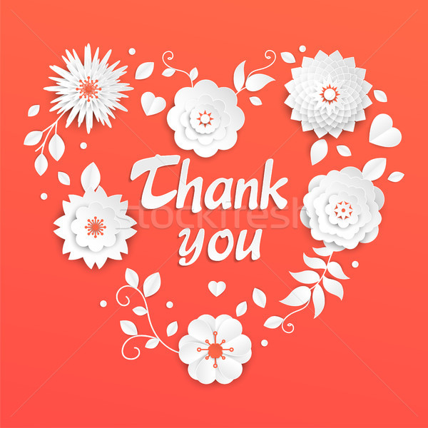 Thank you - modern vector colorful illustration Stock photo © Decorwithme