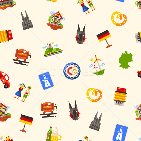 ドイツ 旅行 有名な シンボル ベクトル ストックフォト © Decorwithme