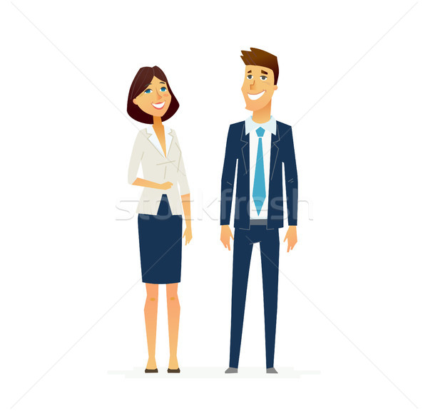 Business People - illustration modern flat design composition. Stock photo © Decorwithme