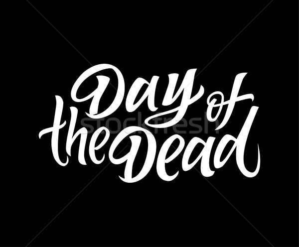 Сток-фото: день · мертвых · вектора · щетка · рисованной
