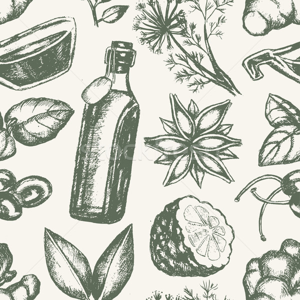 Flavoured Products - hand drawn seamless pattern Stock photo © Decorwithme