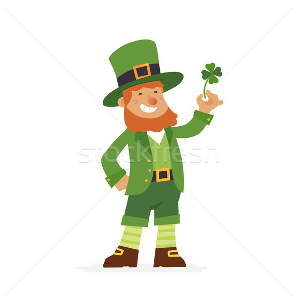 Saint Patrick - modern vector cartoon people characters illustration Stock photo © Decorwithme