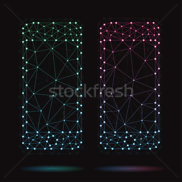 Illustration of modern vector smartphone Stock photo © Decorwithme