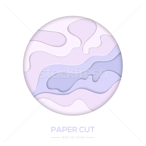 Purple аннотация макет вектора бумаги Cut Сток-фото © Decorwithme
