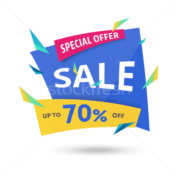 Stock photo: Abstract big sale template - modern vector illustration