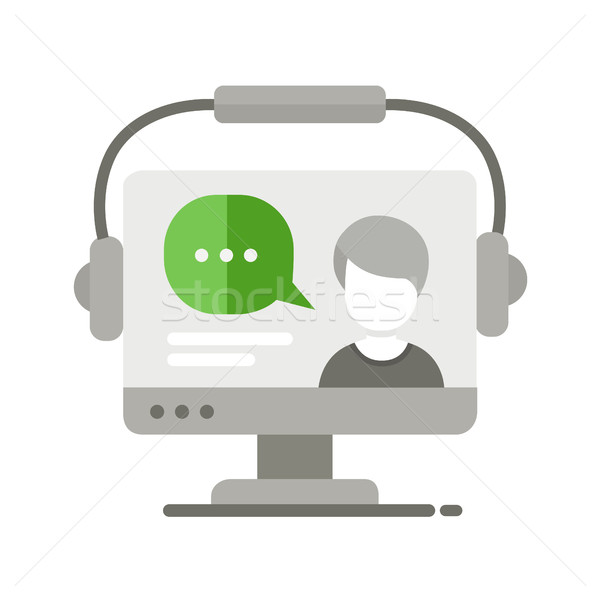 Webinar Design Symbol isoliert modernen Vektor Stock foto © Decorwithme