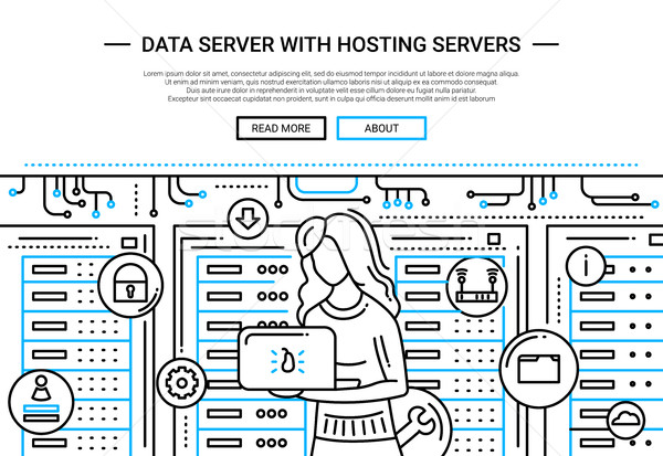 データ サーバー ホスティング 行 デザイン ウェブサイト ストックフォト © Decorwithme