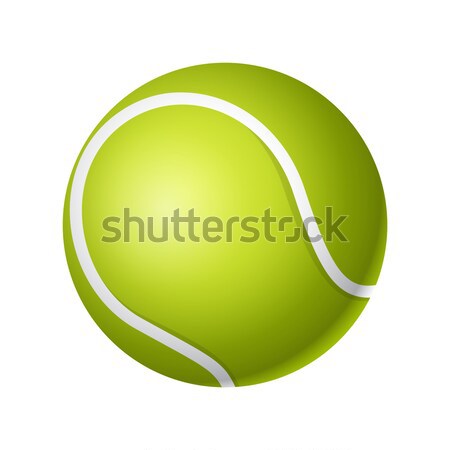 Tennisball modernen Vektor realistisch isoliert Objekt Stock foto © Decorwithme