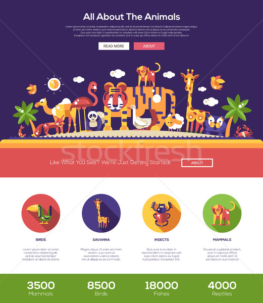 Stockfoto: Alle · dieren · website · banner · webdesign