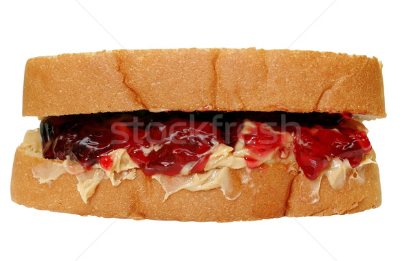 Stock fotó: Mogyoróvaj · zselé · szendvics · vágási · körvonal · étel · kenyér