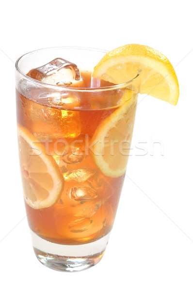 Iced Tea, Lemons, Isolated, Clipping Path Stock photo © dehooks
