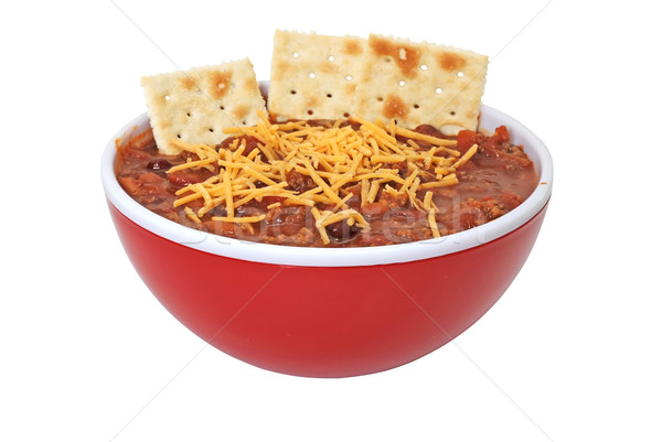 Chili with Cheese Isolated Stock photo © dehooks