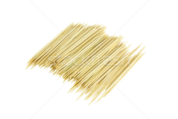 toothpicks on white background Stock photo © dekzer007