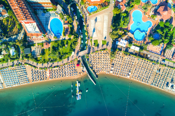 Aerial view of Icmeler, Turkey Stock photo © denbelitsky