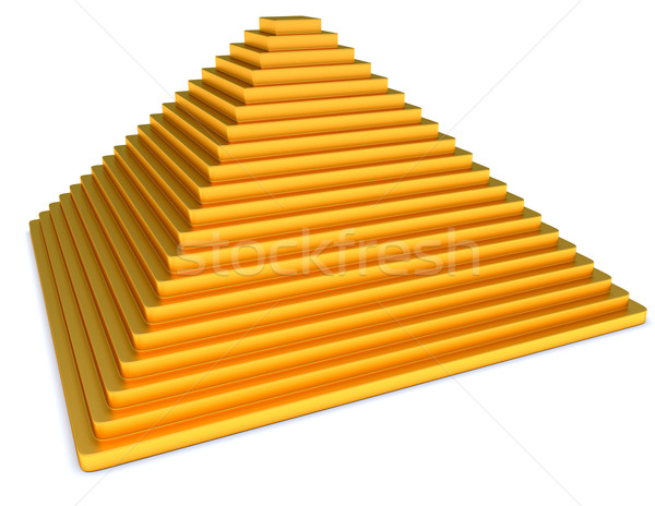 Golden pyramid Stock photo © dengess