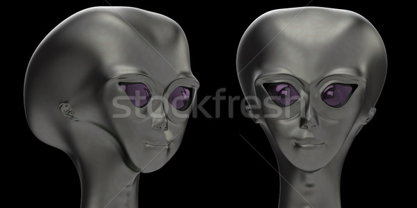 Alien head Stock photo © dengess