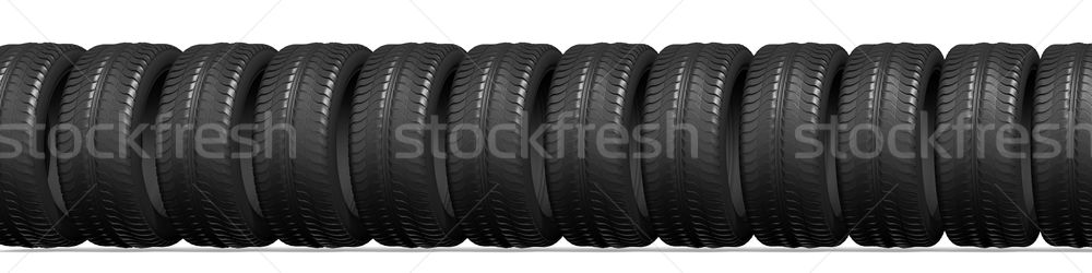 Coche ruedas blanco grupo industrial carrera Foto stock © dengess