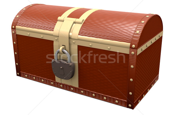 Closed treasure chest Stock photo © dengess