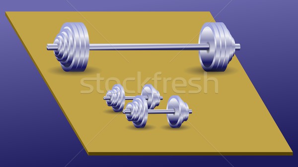 Abstract illustratie fitness lichaam gezondheid Stockfoto © dengess