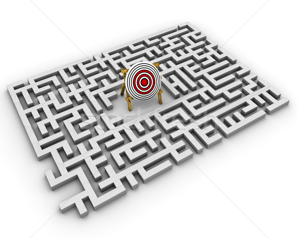 labyrinth - target Stock photo © dengess