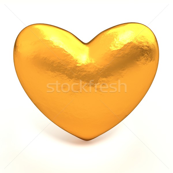 Gold heart Stock photo © dengess