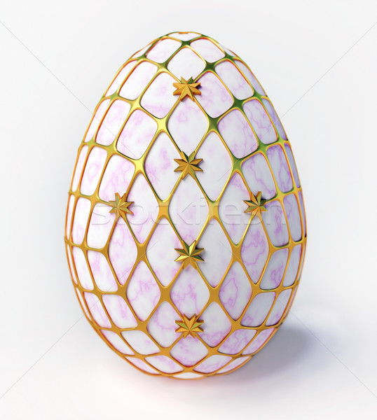 Easter - marble egg Stock photo © dengess
