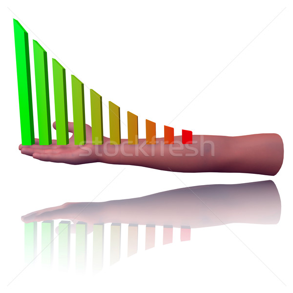 Chart in hand Stock photo © dengess