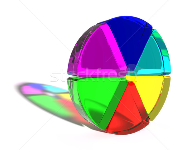 Abstract colored shape Stock photo © dengess